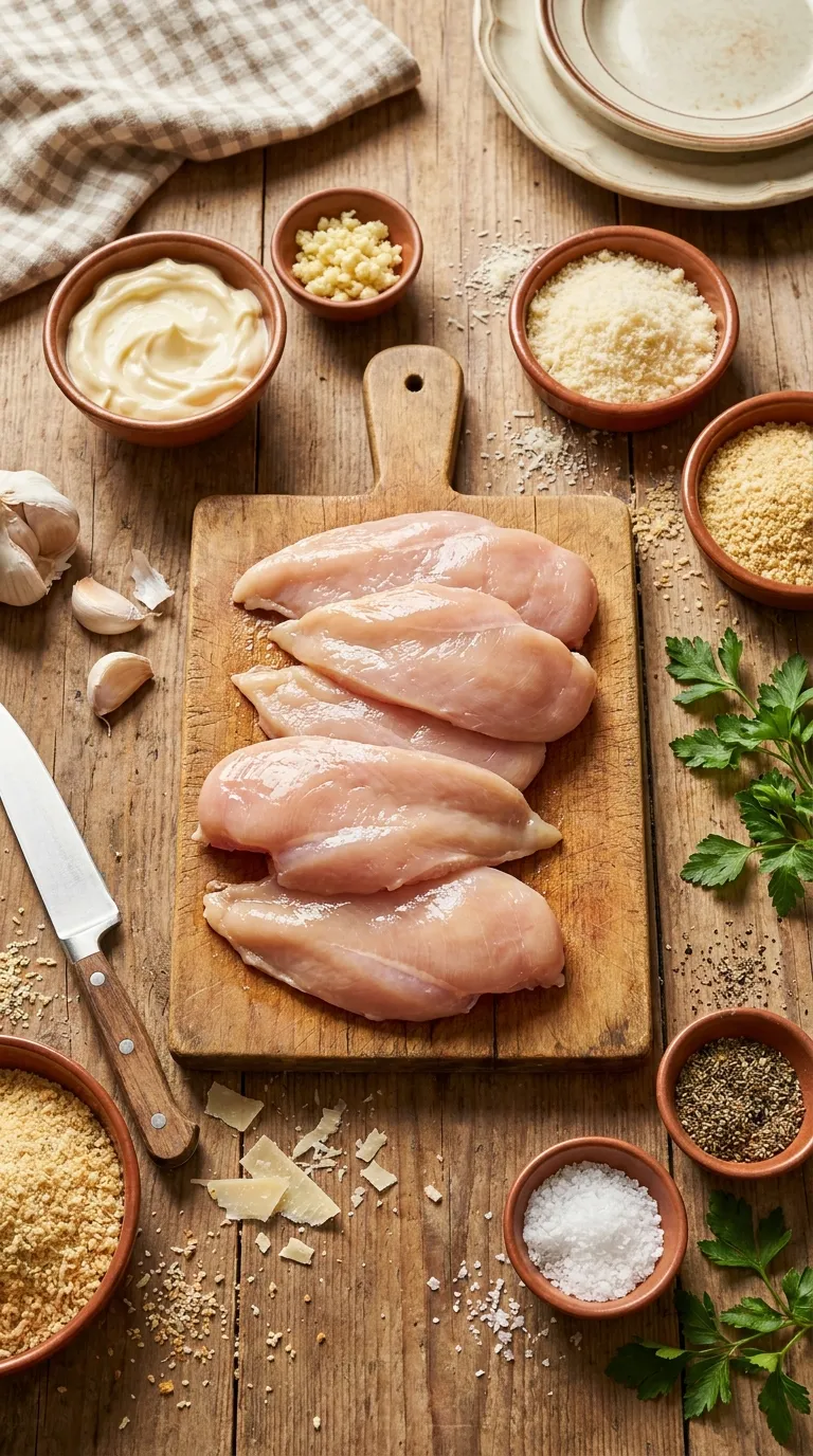 Baked Garlic Parmesan Chicken Breast Ingredients