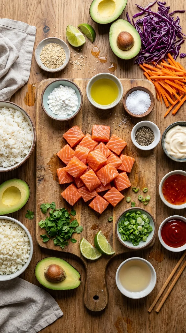 BANG BANG SALMON BOWLS NUTRIENT PACKED 2 Bang Bang Salmon Bowls Ingredients