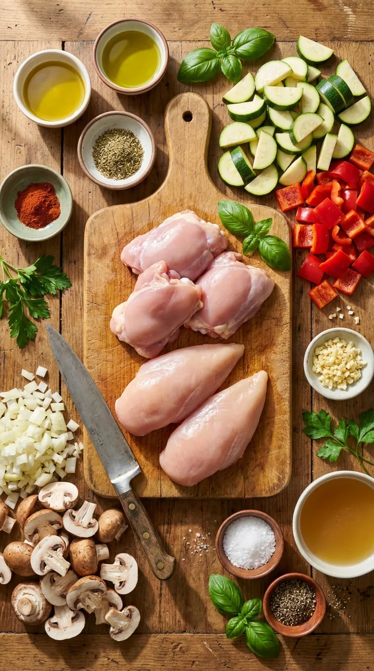 CHICKEN AND VEGETABLES SKILLET FOR BUSY WEEKNIGHTS 2 Chicken and Vegetables Skillet Ingredients