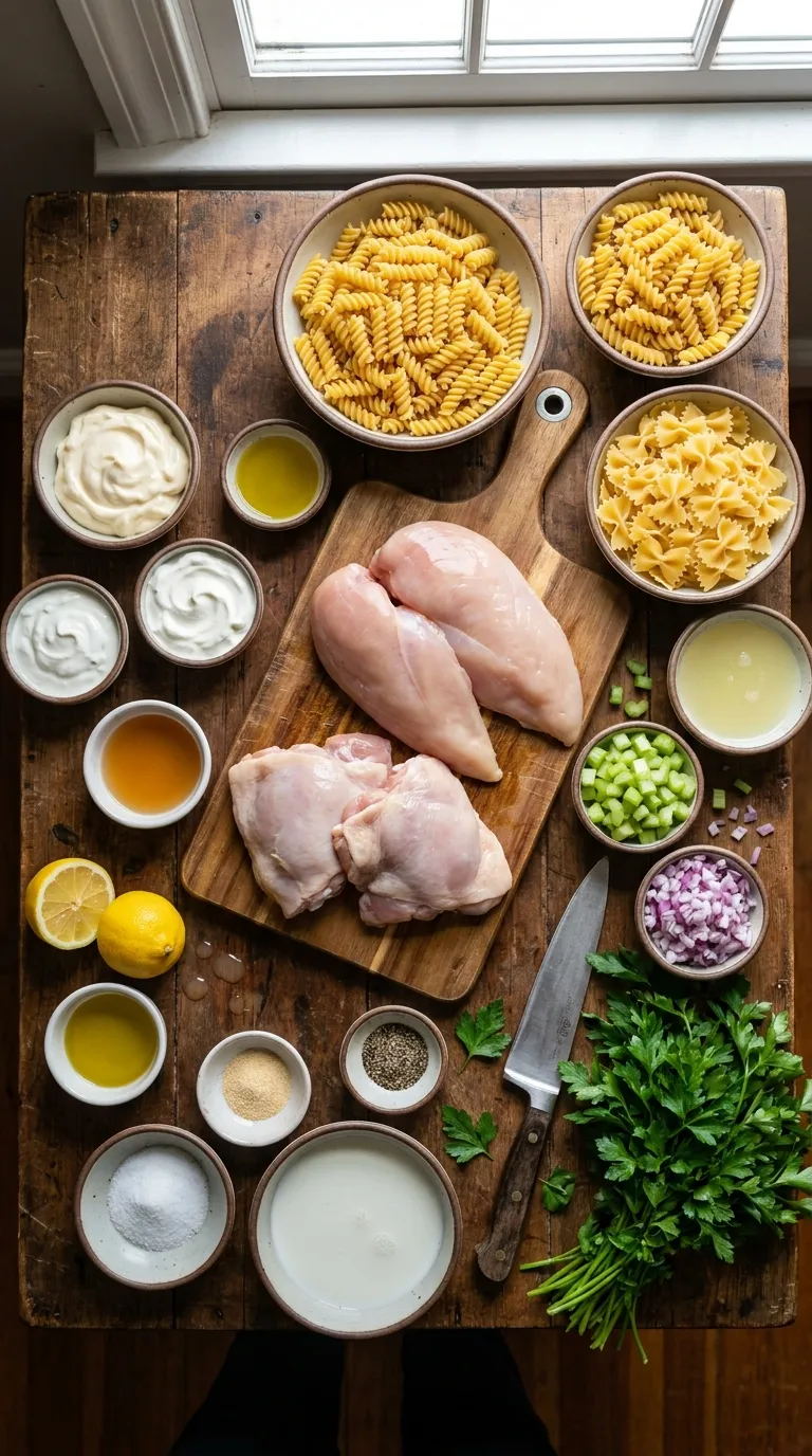 Chicken Pasta Salad Ingredients