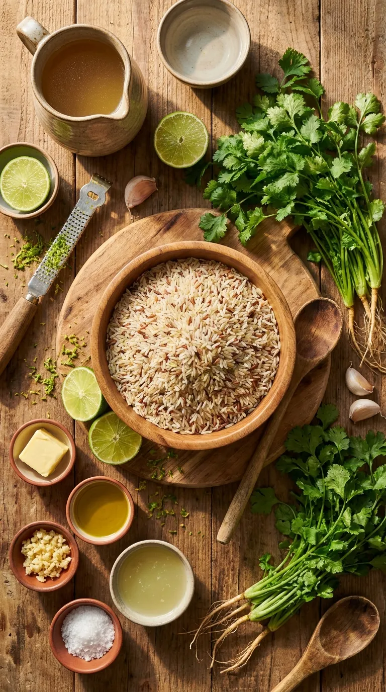 Cilantro Lime Rice Ingredients