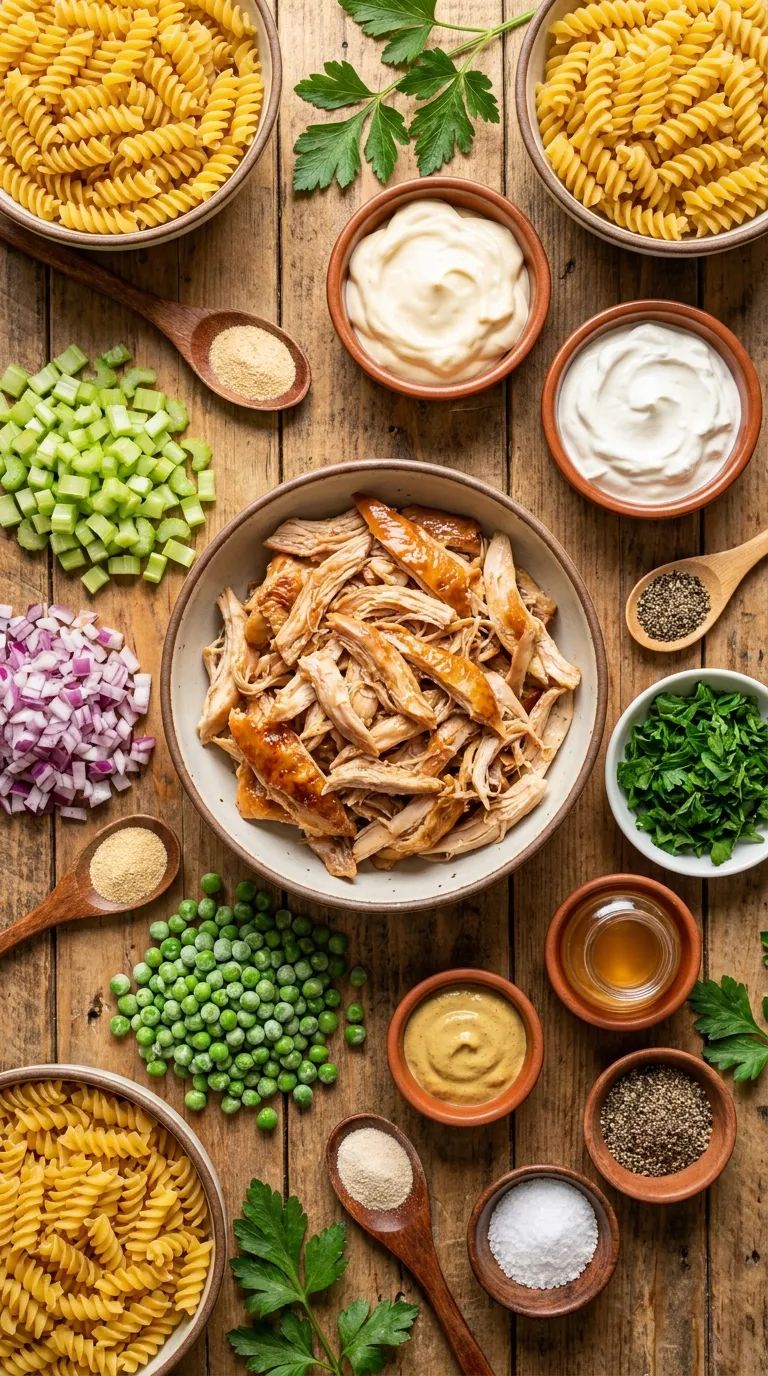 CREAMY CHICKEN PASTA SALAD EVERYONE LOVES 2 Chicken Pasta Salad Ingredients