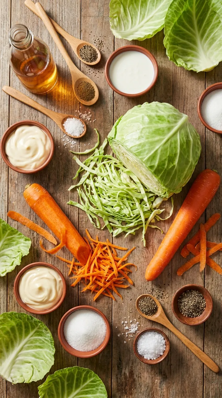 Creamy Coleslaw Ingredients