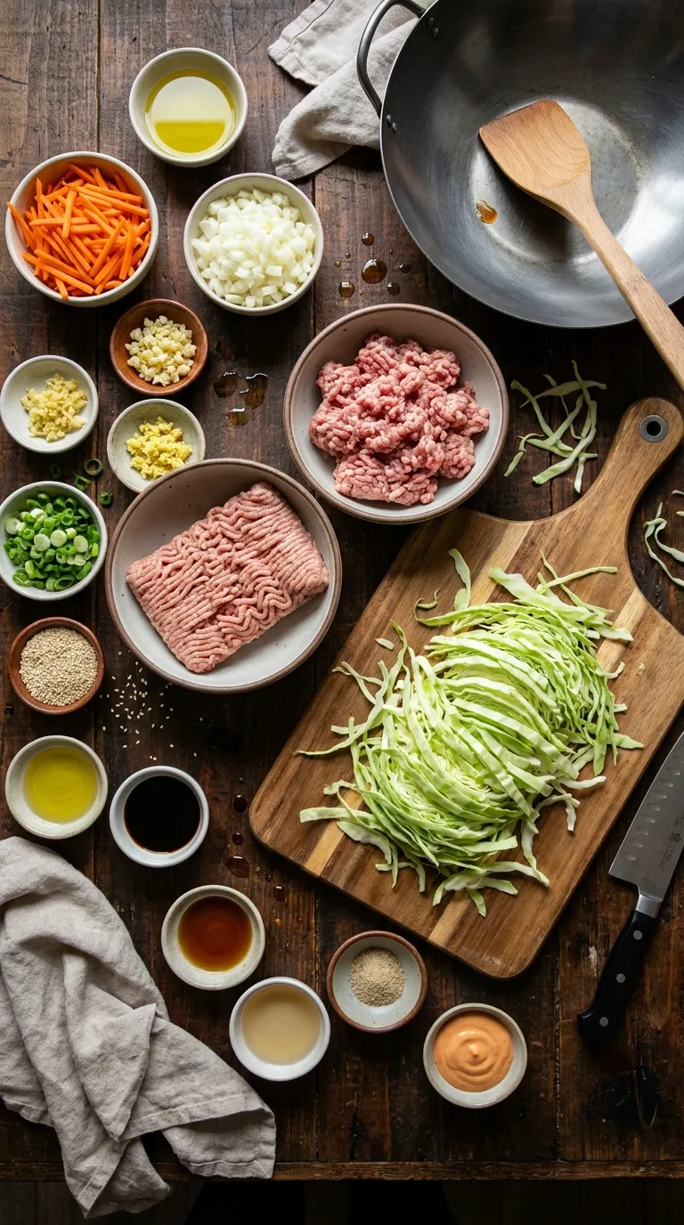 CRISPY EGG ROLL IN A BOWL LIGHT KETO 2 Egg Roll In A Bowl Ingredients
