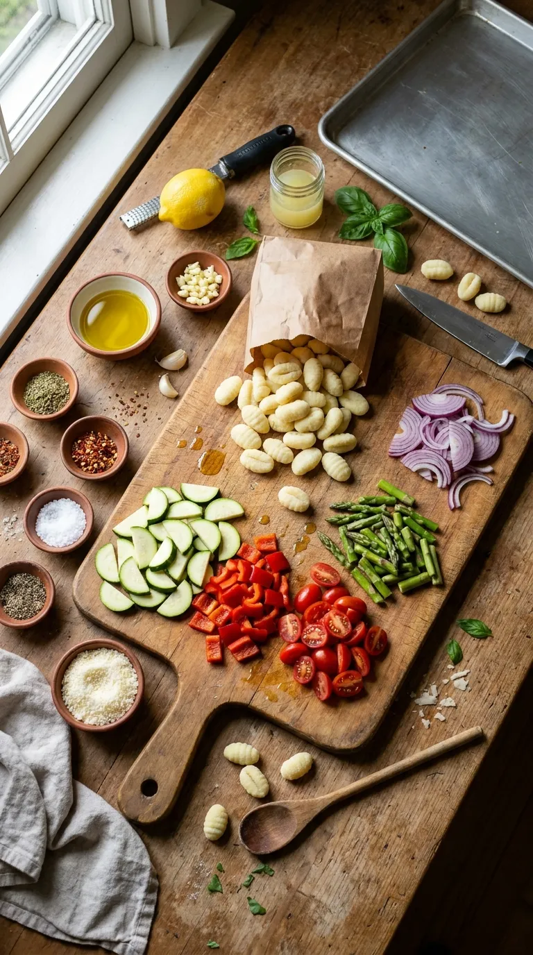 Gnocchi Primavera On A Sheet Pan Ingredients