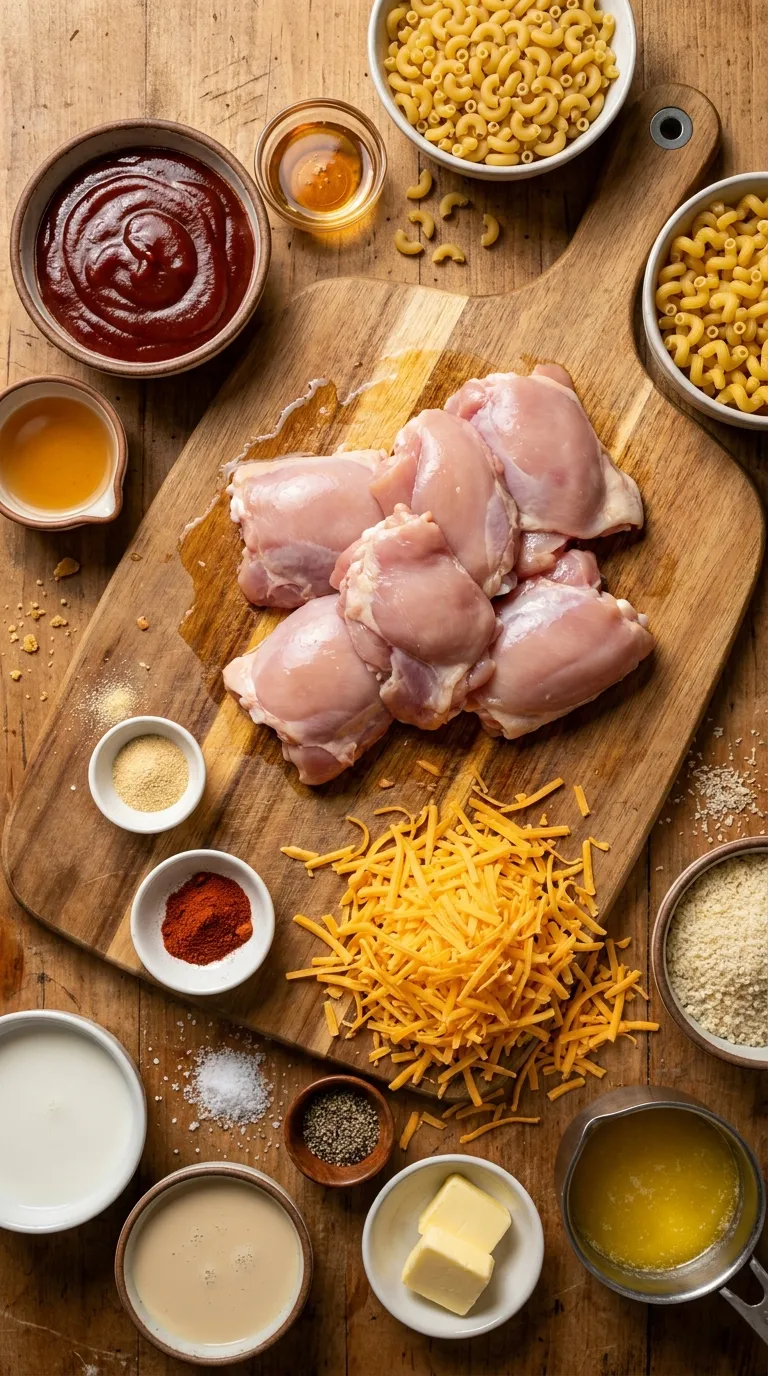CROCKPOT BBQ CHICKEN MAC AND CHEESE PERFECTION 2 Crockpot BBQ Chicken Mac And Cheese Ingredients