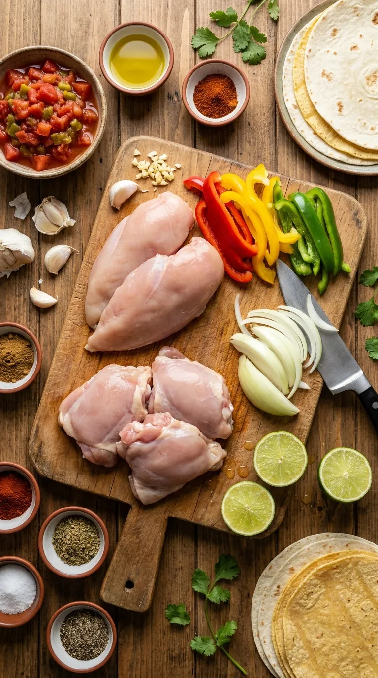 CROCKPOT CHICKEN FAJITAS FOR EASY DINNERS 2 Crockpot Chicken Fajitas Ingredients