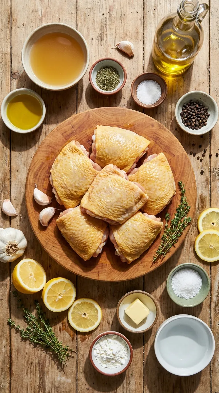CROCKPOT LEMON GARLIC CHICKEN THIGHS EVERYONE LOVES 2 Crockpot Lemon Garlic Chicken Thighs Ingredients