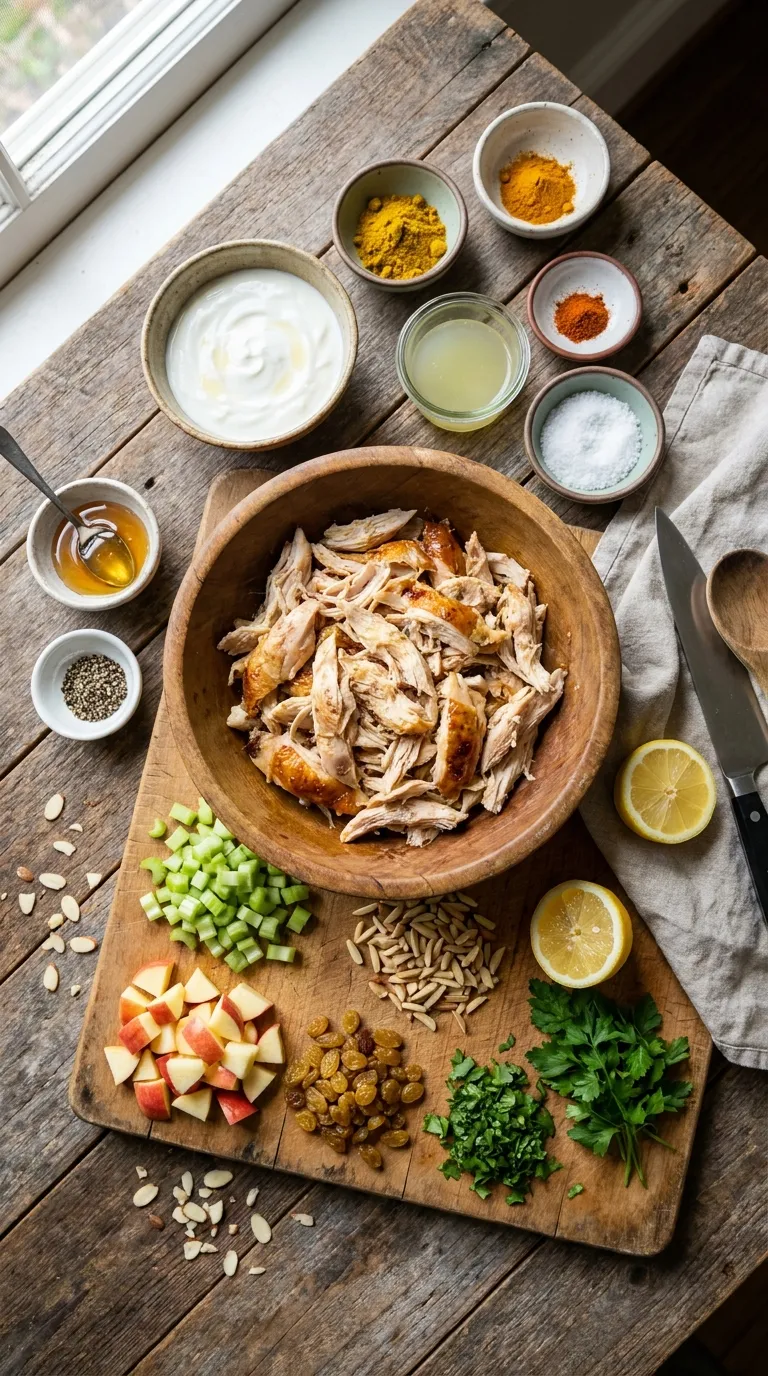 CURRIED CHICKEN SALAD WITH GREEK YOGURT IS NUTRIENT PACKED 2 Curried Chicken Salad With Greek Yogurt Ingredients