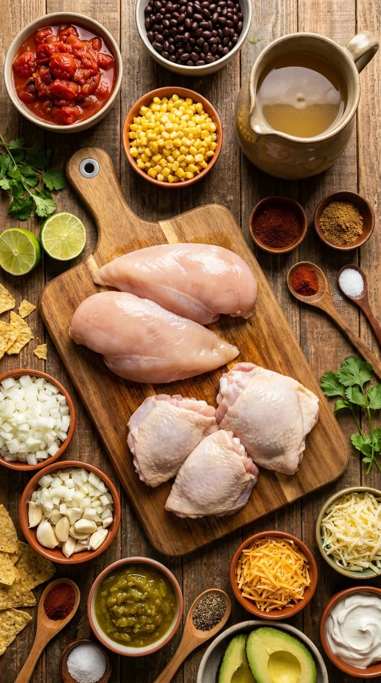 Crockpot Chicken Tortilla Soup Ingredients
