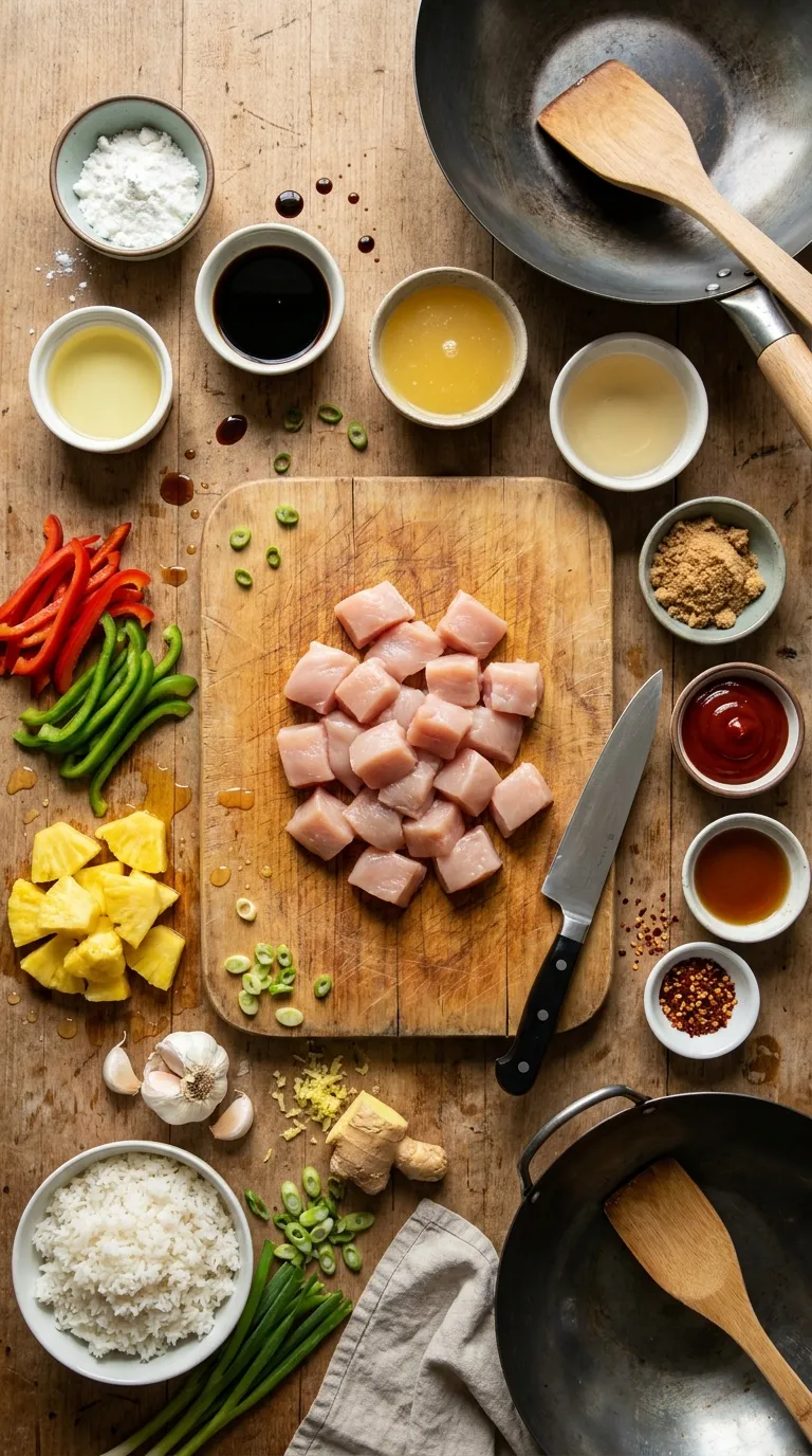 EASY PINEAPPLE CHICKEN STIR FRY CROWD PLEASER 2 Pineapple Chicken Stir-Fry Ingredients