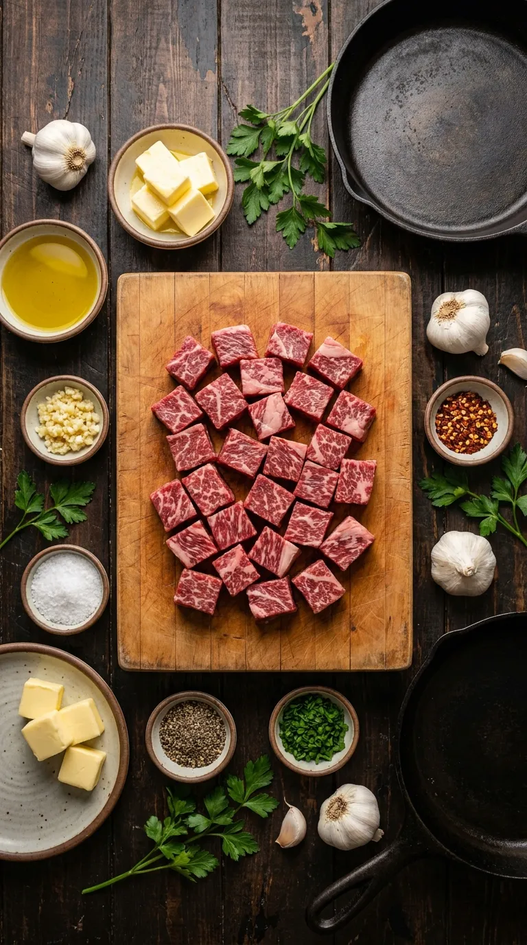Garlic Butter Steak Bites Ingredients