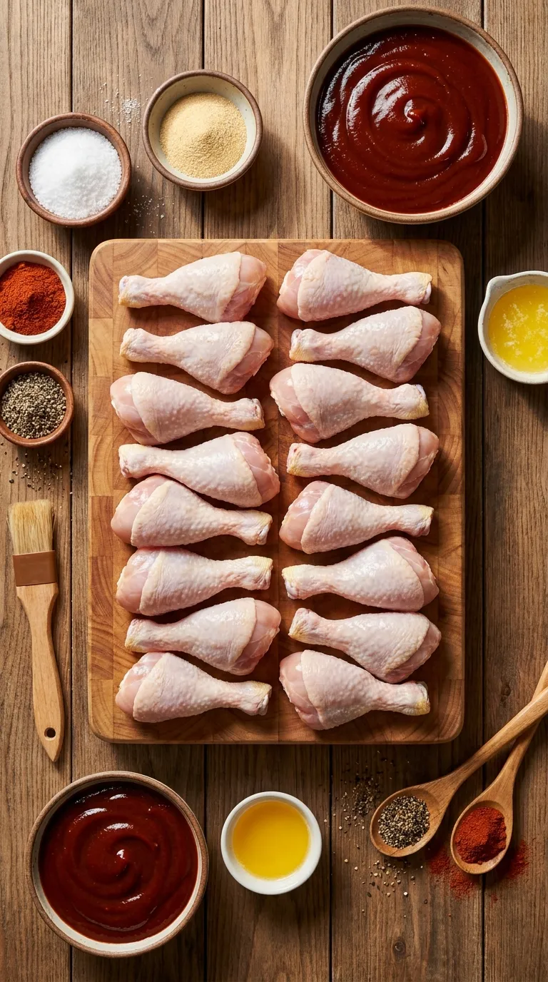 Grilled BBQ Chicken Drumsticks Ingredients