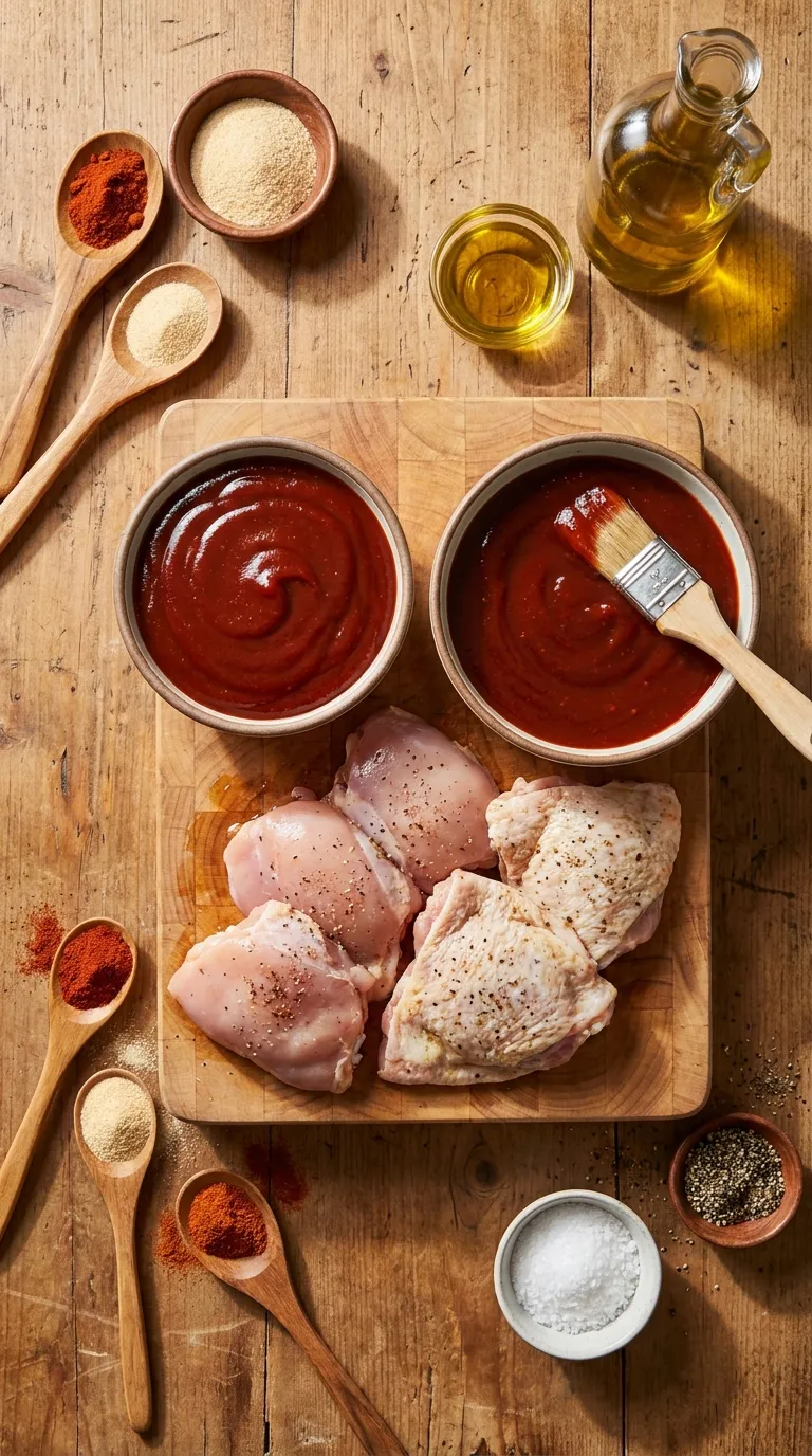 Grilled BBQ Chicken Thighs Ingredients