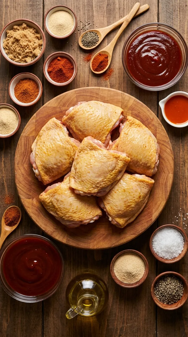GRILLED SPICY BBQ CHICKEN THIGHS YOU WILL CRAVE 2 Grilled Spicy BBQ Chicken Thighs Ingredients