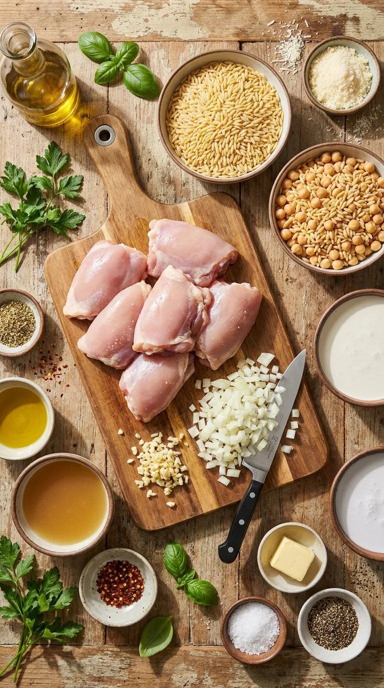 High Protein Chicken Orzo Ingredients
