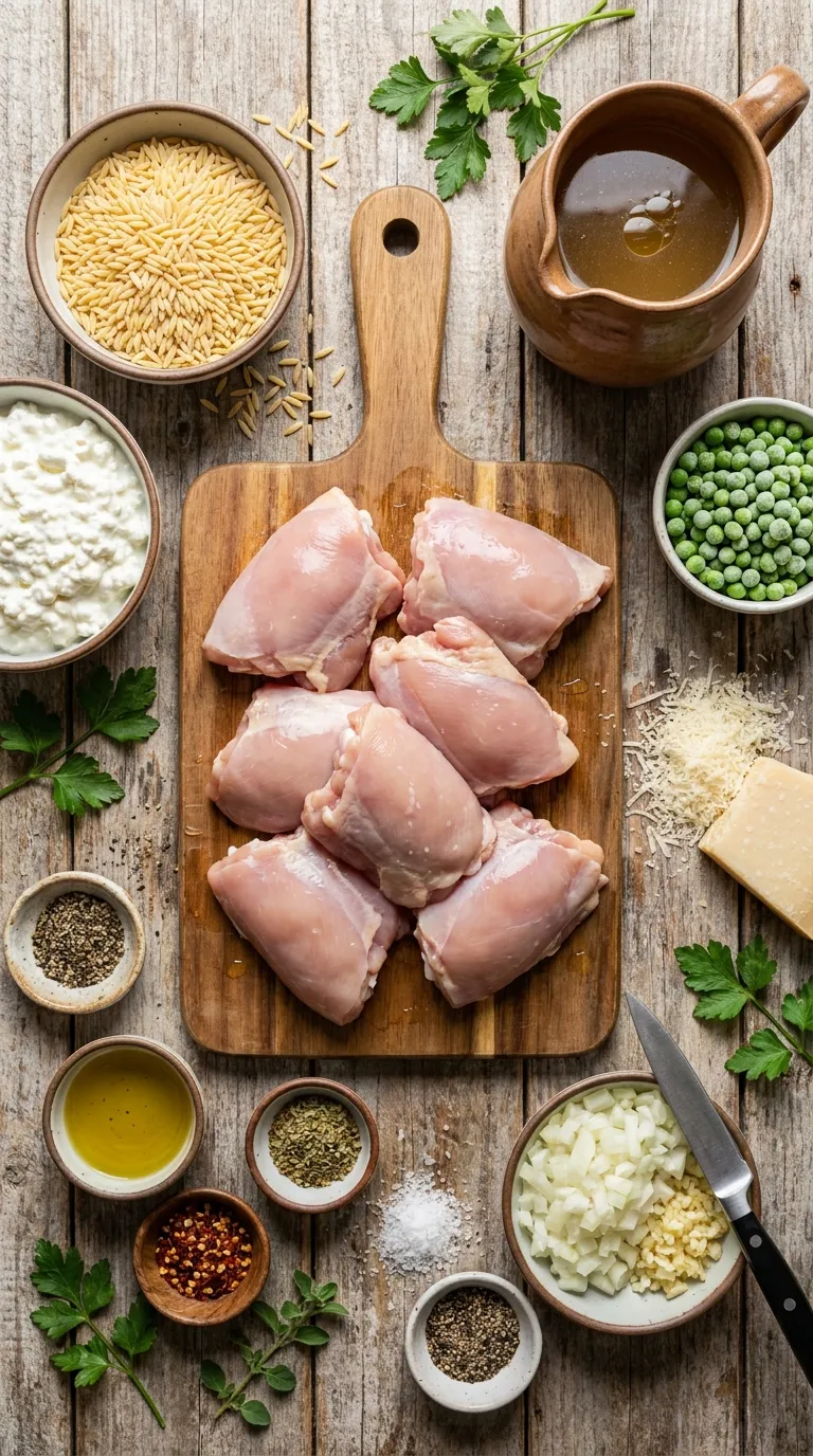 High Protein Chicken Orzo Ingredients