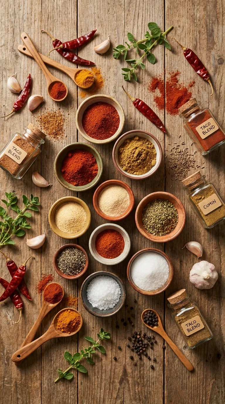 HOMEMADE FAJITA SEASONING READY IN FIVE 2 Homemade Fajita Seasoning Ingredients