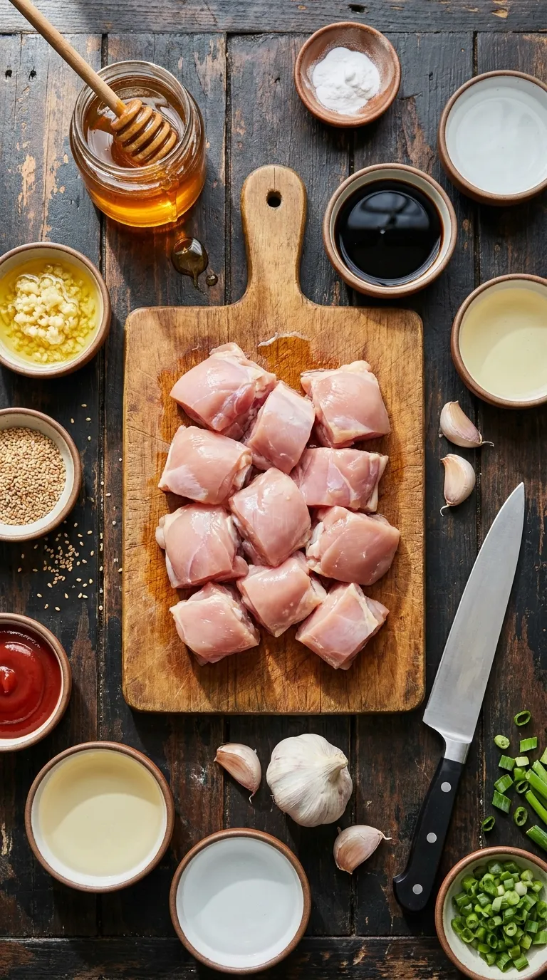 Honey Garlic Chicken Skewers Ingredients