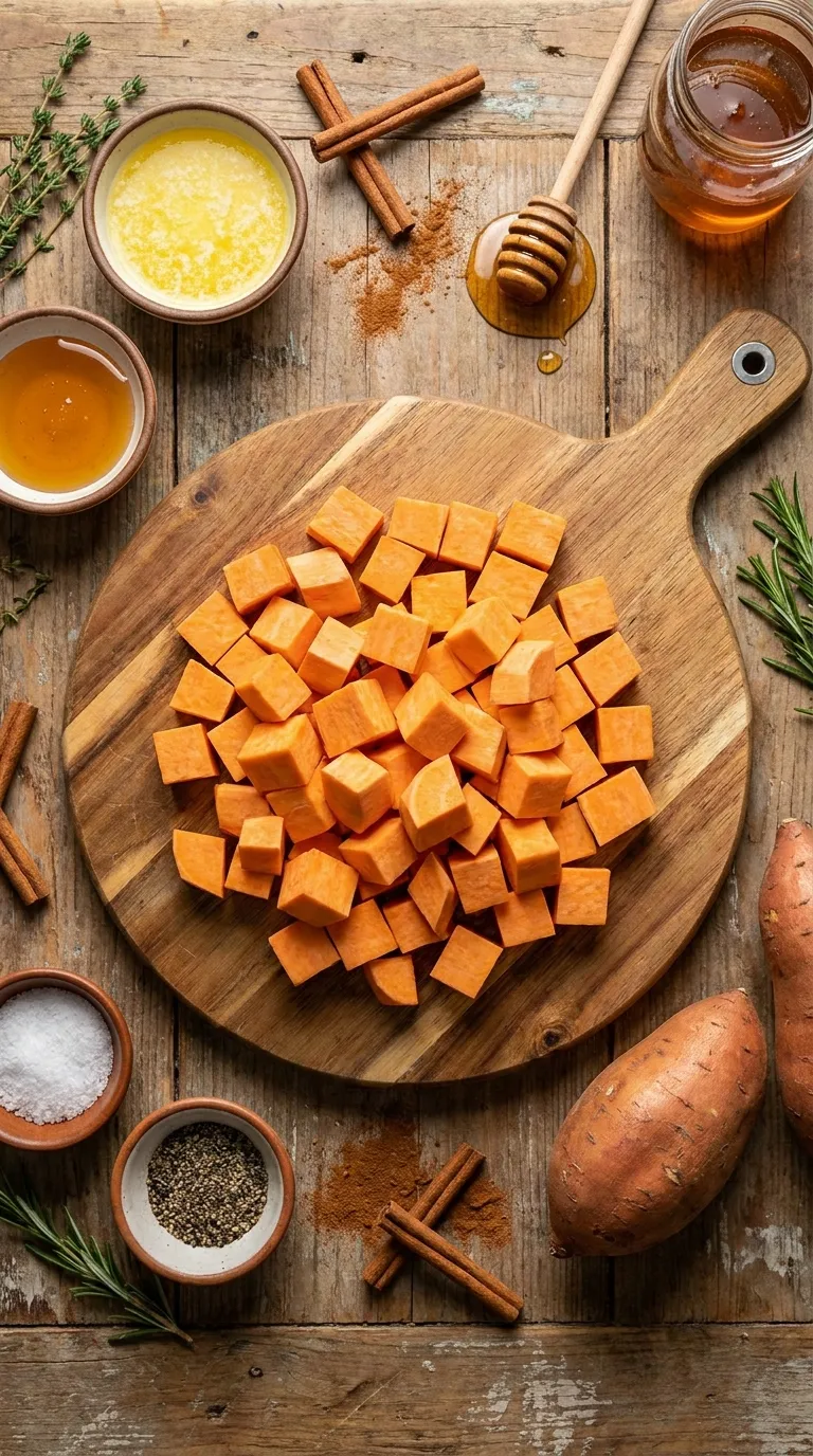 Honey Roasted Sweet Potatoes Ingredients