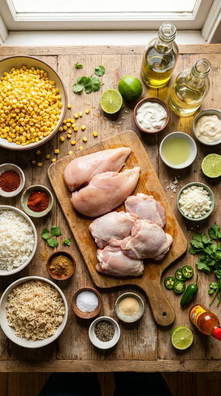 MEXICAN STREET CORN CHICKEN BOWL WEEKNIGHT WINNER 2 Mexican Street Corn Chicken Bowl Ingredients