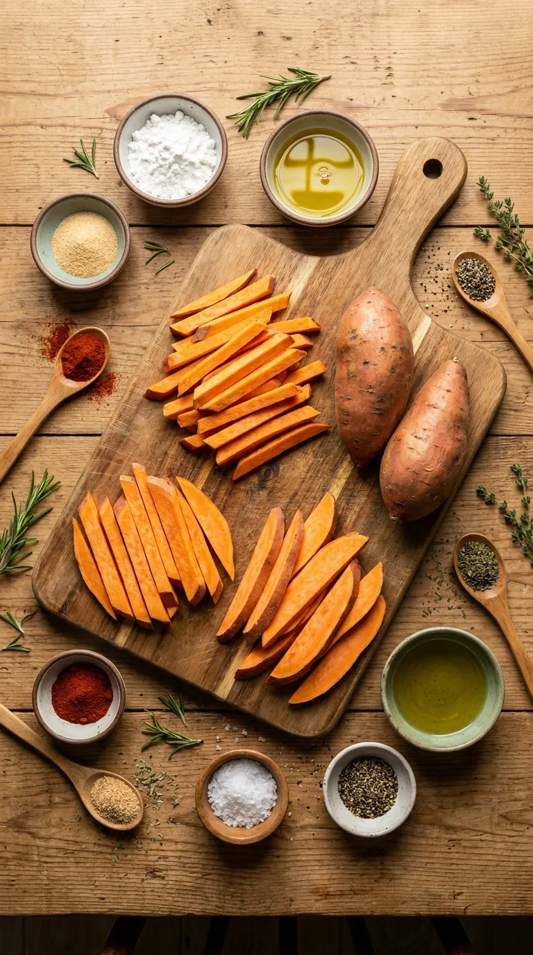 Oven Baked Sweet Potato Fries Ingredients