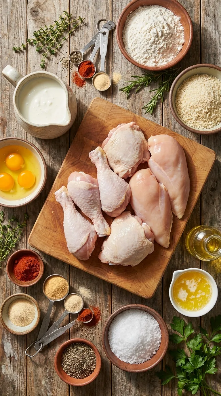 OVEN FRIED CHICKEN CRISPY SECRET REVEALED 2 Oven Fried Chicken Ingredients