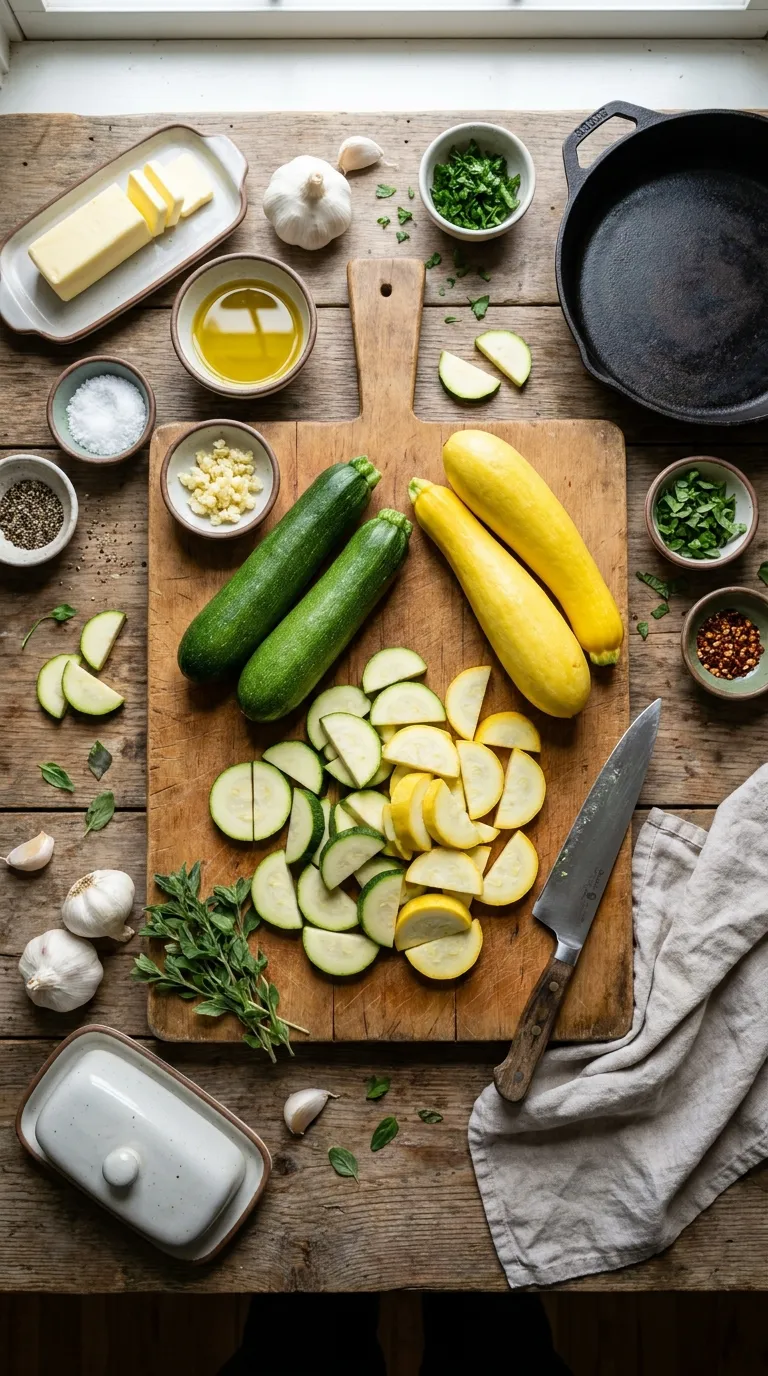 Sauteed Zucchini And Squash Ingredients