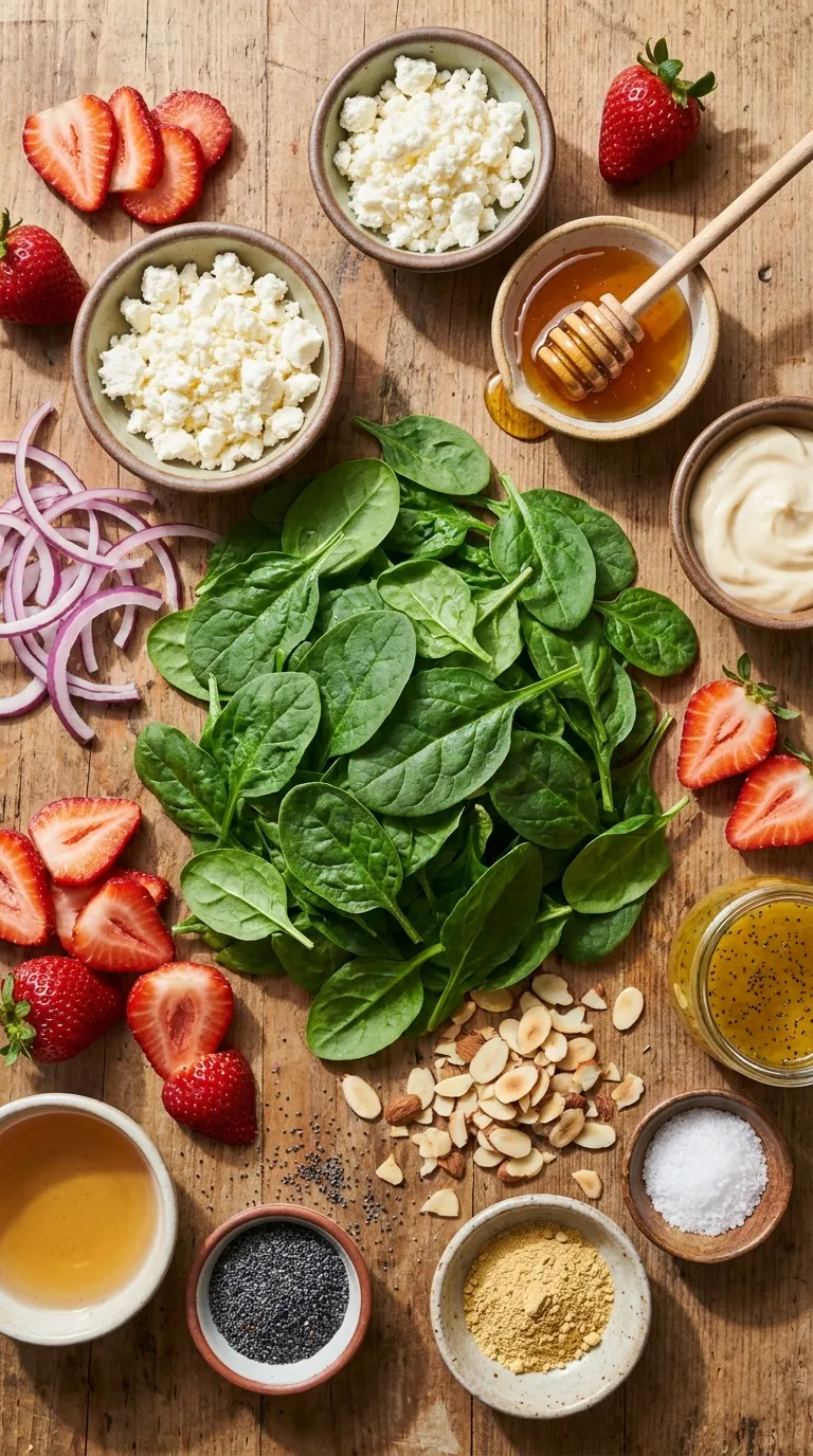 Strawberry Spinach Salad with Poppyseed Dressing Ingredients