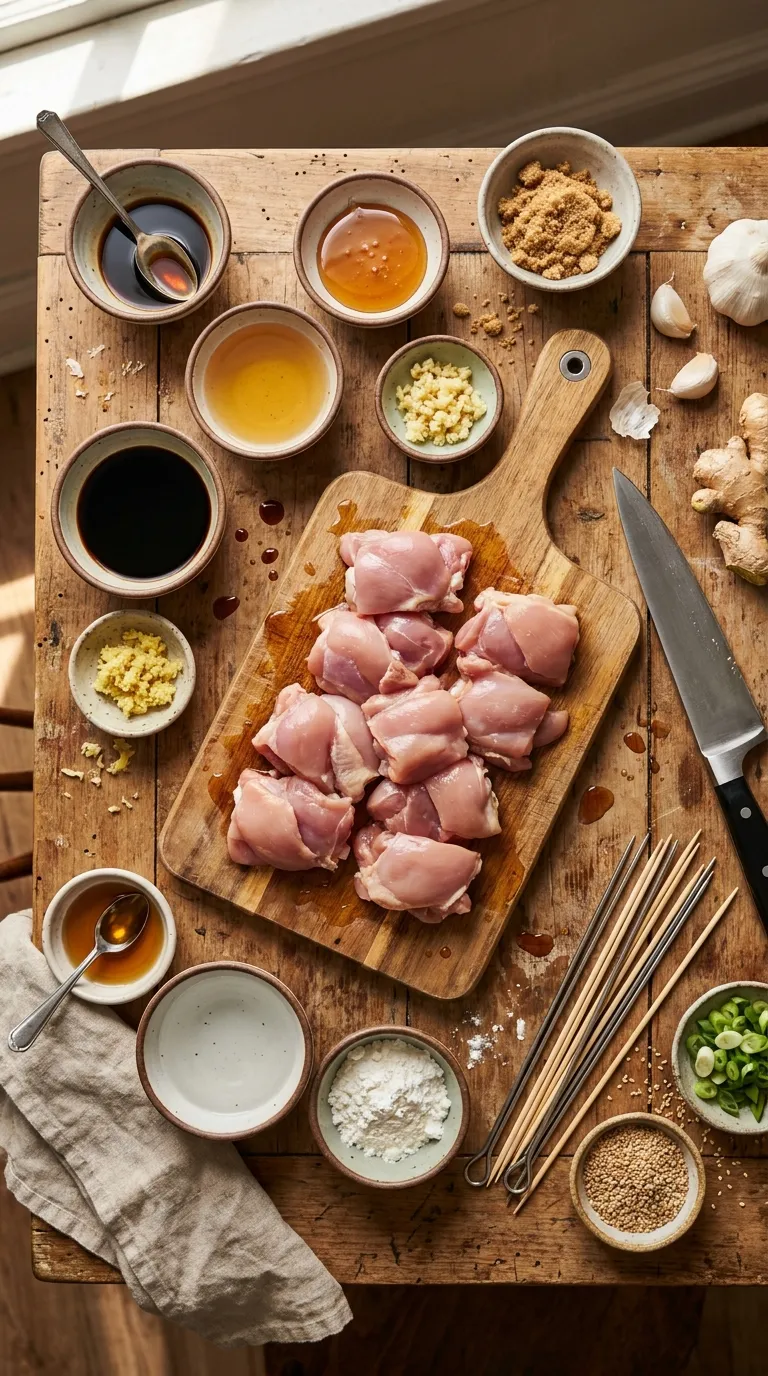 Teriyaki Chicken Skewers Ingredients