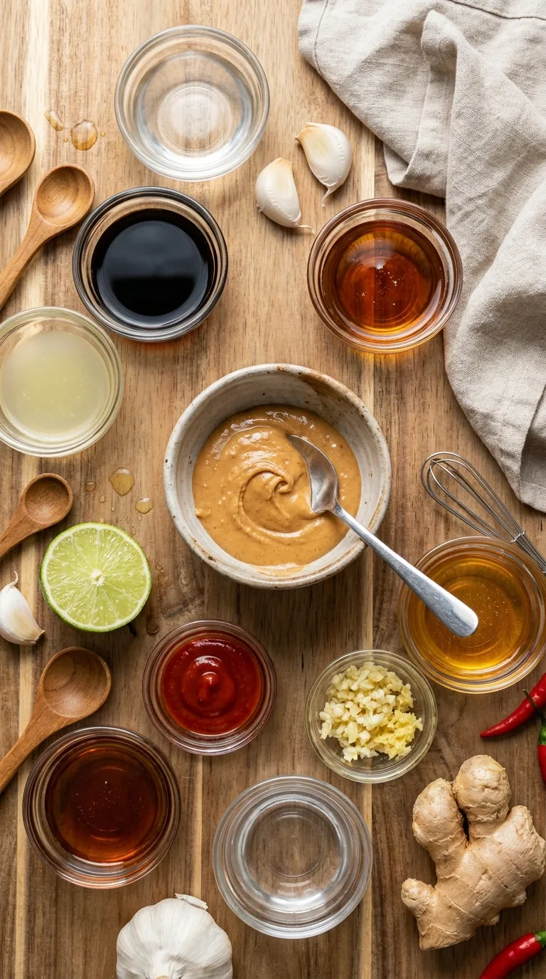 Thai Peanut Salad Dressing Ingredients
