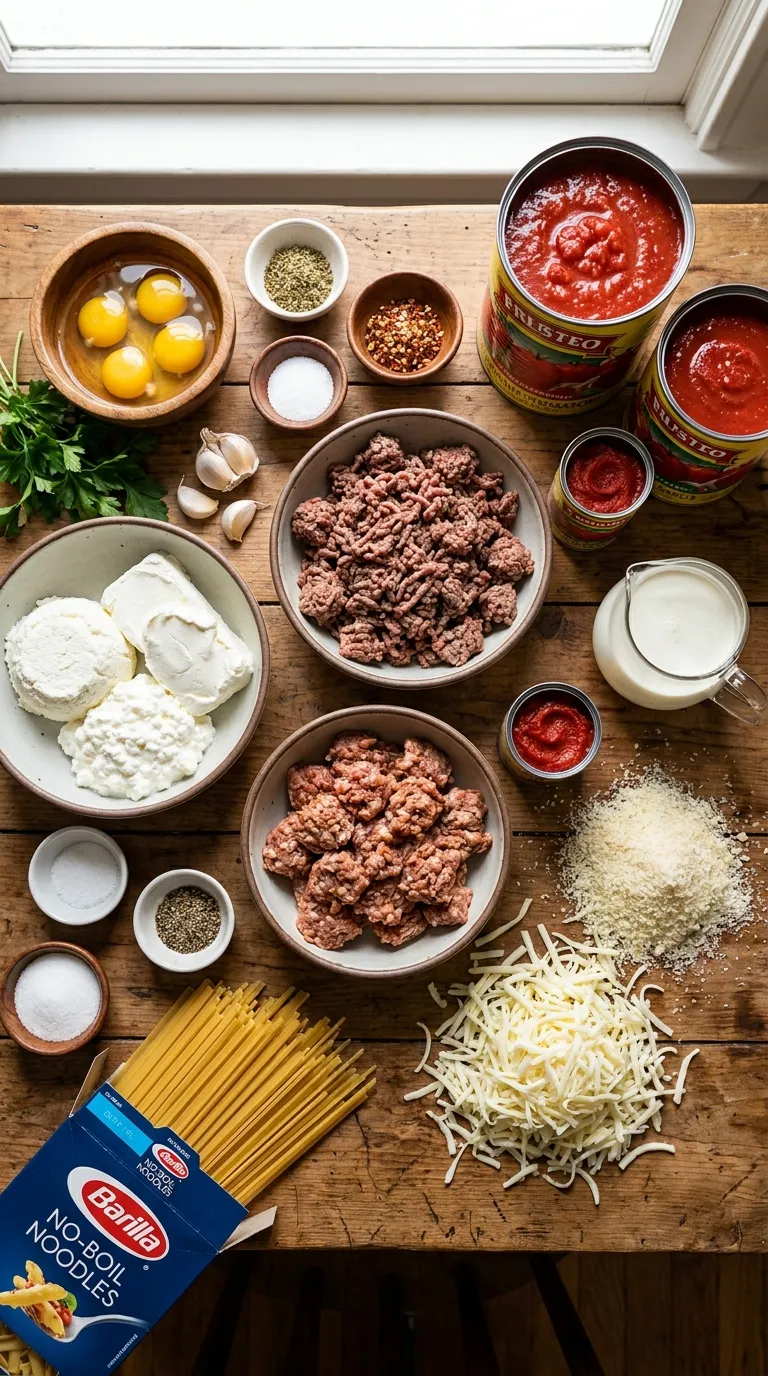 Million Dollar Lasagna Ingredients