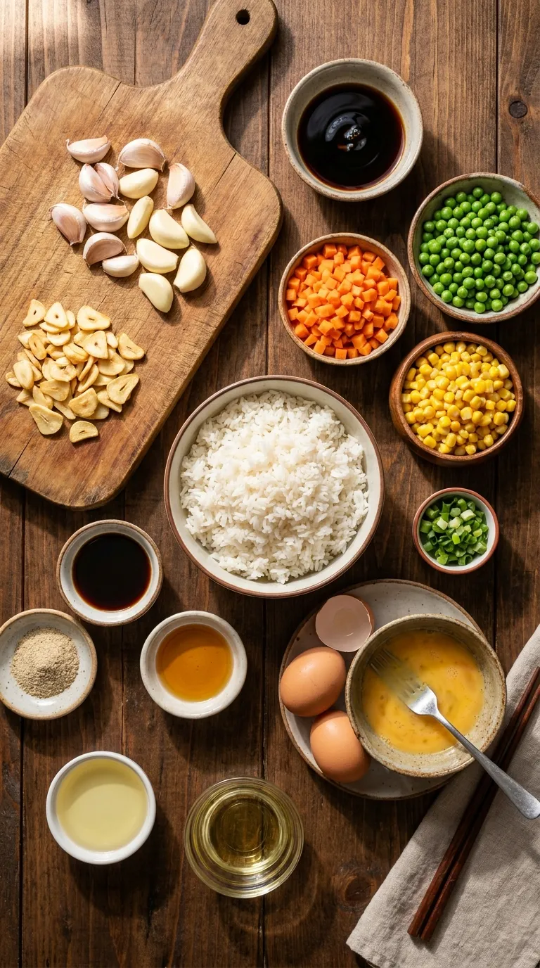 Vegetable Fried Rice Ingredients