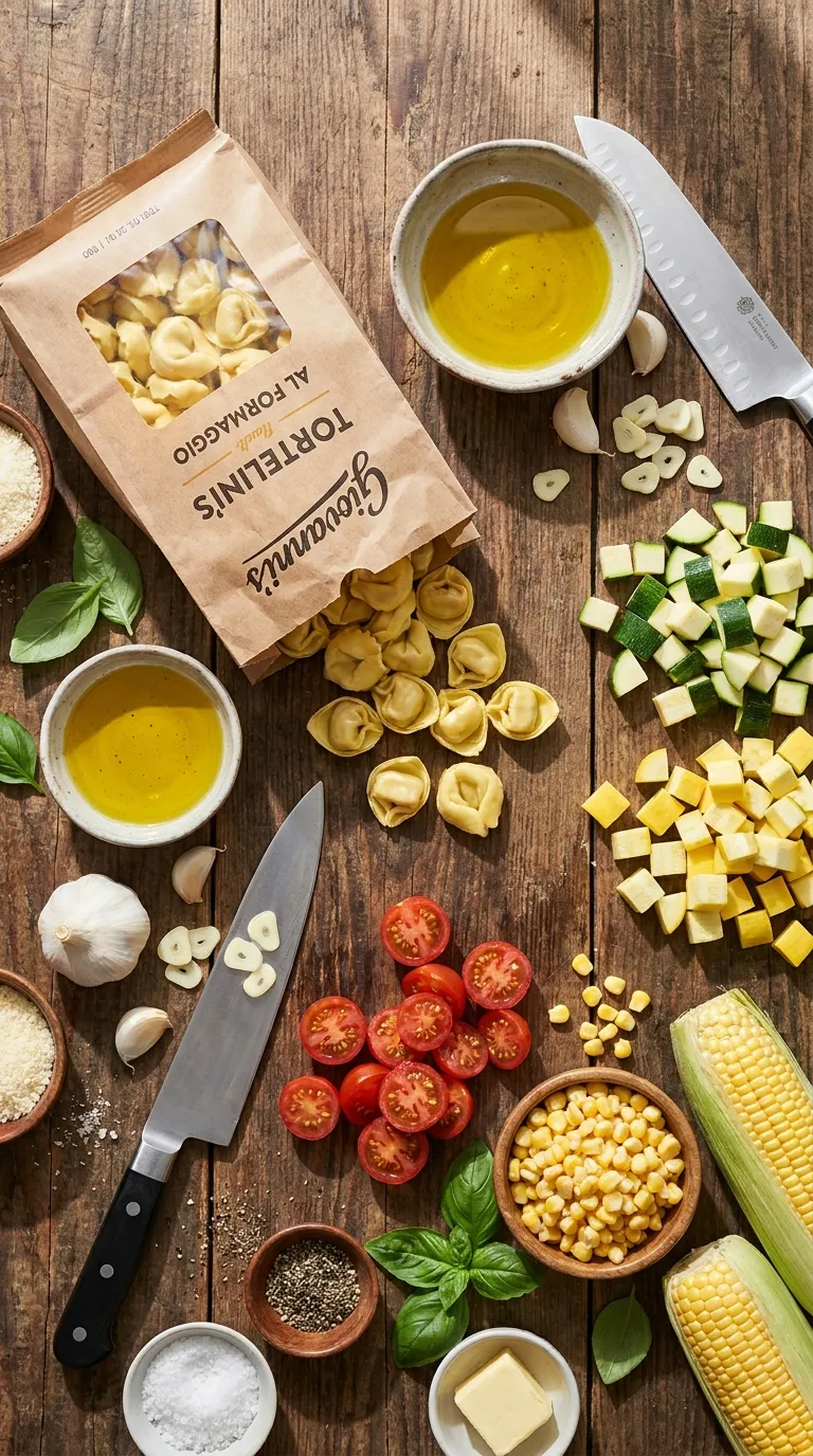 Tortellini with Summer Veggies Ingredients