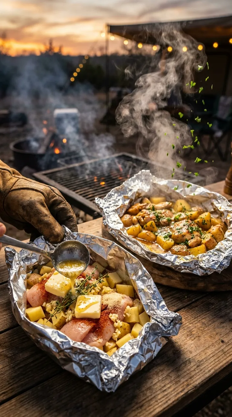 How to Make Chicken Breast Foil Packets With Potatoes