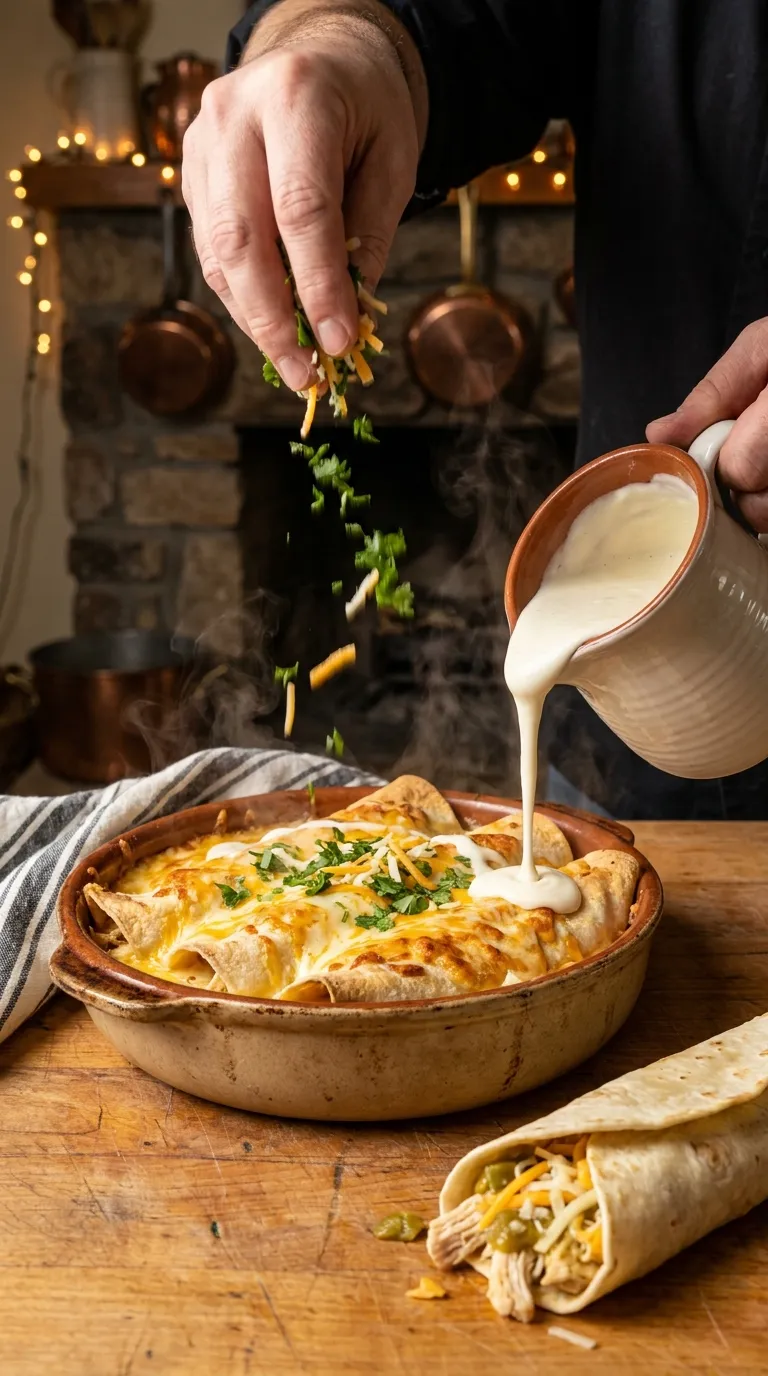 How to Make White Chicken Enchiladas