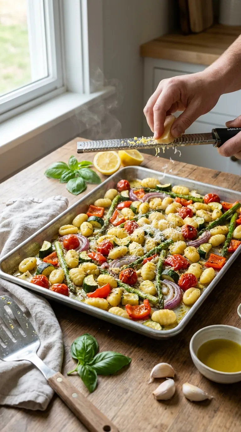 How to Make Gnocchi Primavera On A Sheet Pan