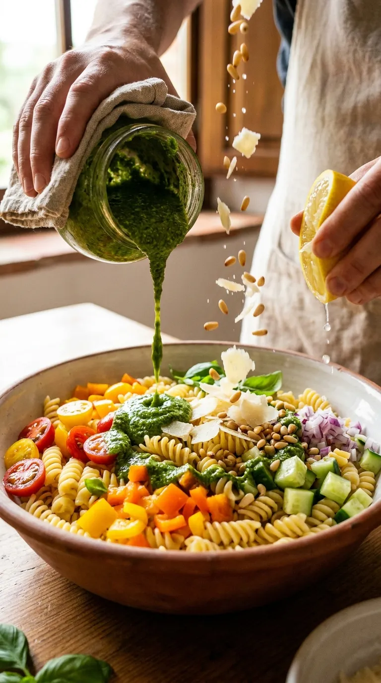 How to Make Pesto Pasta Salad