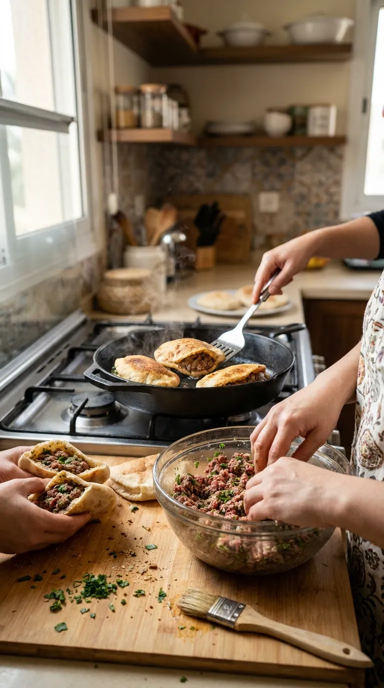 EXTRA CRISPY ARABIC ARYES STUFFED PITAS 3 How to Make Arayes