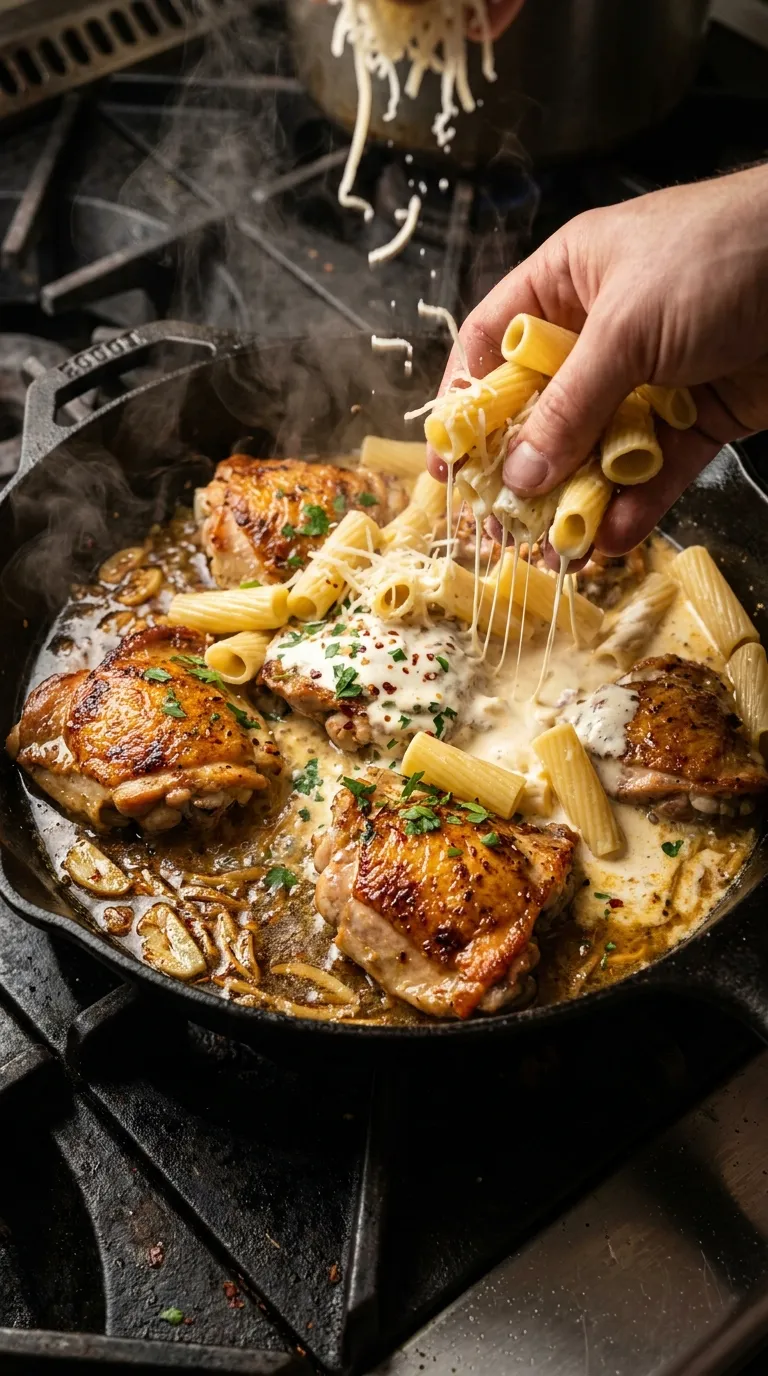 GARLIC BUTTER CHICKEN WITH RIGATONI PERFECTED 3 How to Make Garlic Butter Chicken with Rigatoni
