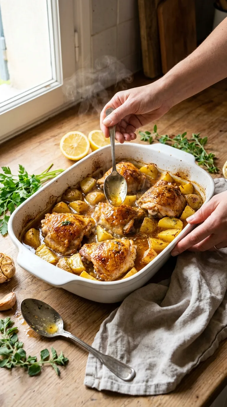 GREEK LEMON CHICKEN AND POTATOES SOAKS UP FLAVOR 3 How to Make Greek Lemon Chicken And Potatoes