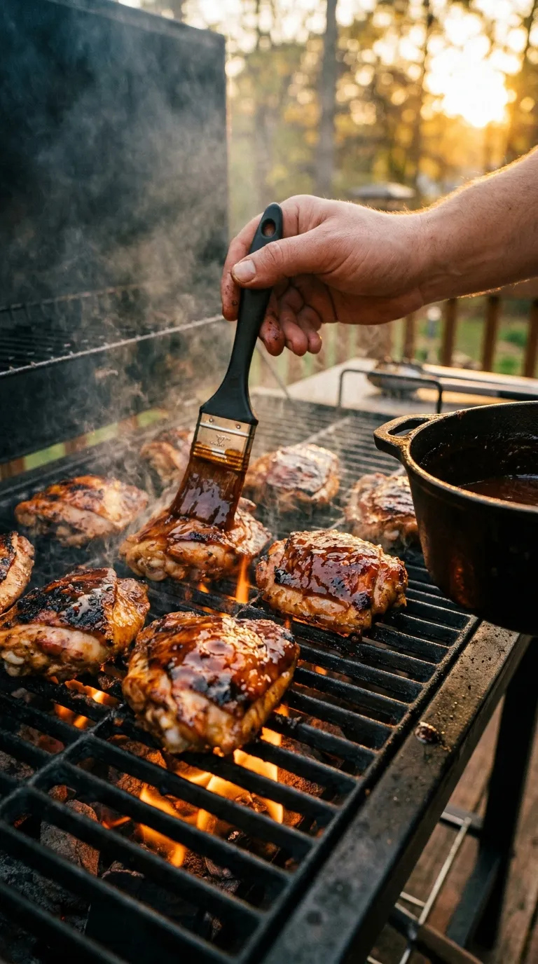 How to Make Grilled BBQ Chicken Thighs