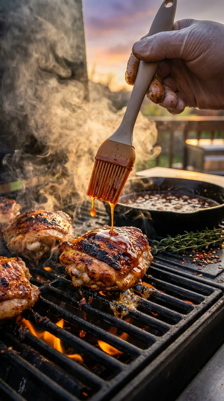 How to Make Hot Honey BBQ Chicken Thighs