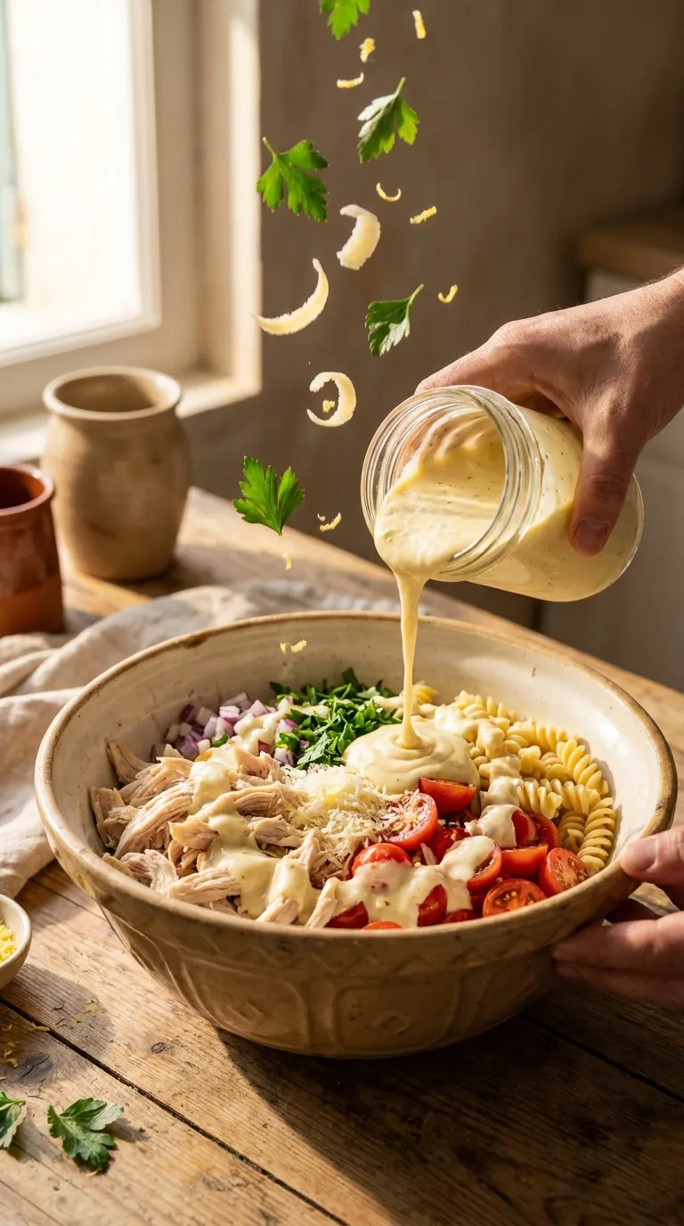 How to Make Lemon Chicken Pasta Salad