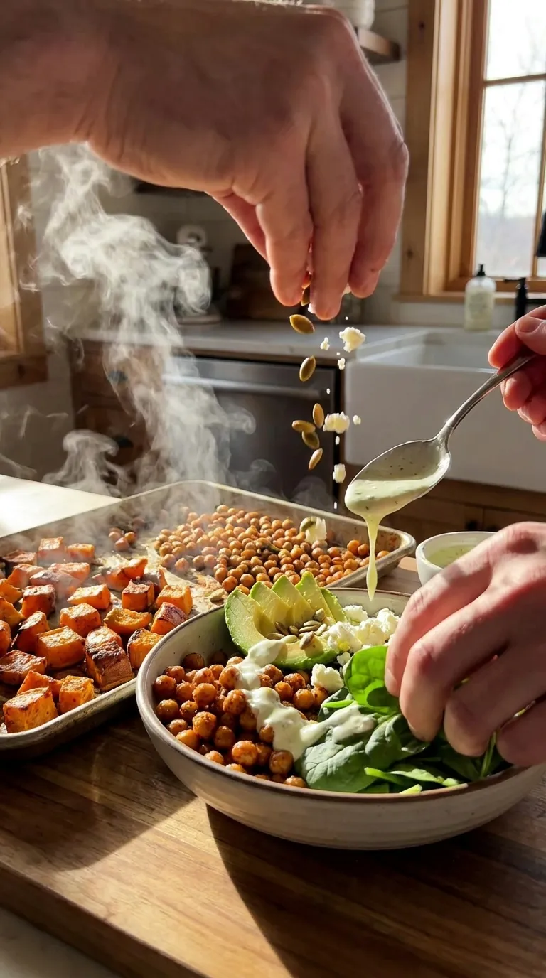 LOADED SWEET POTATO BOWLS EASY DINNER 3 How to Make Loaded Sweet Potato Bowls