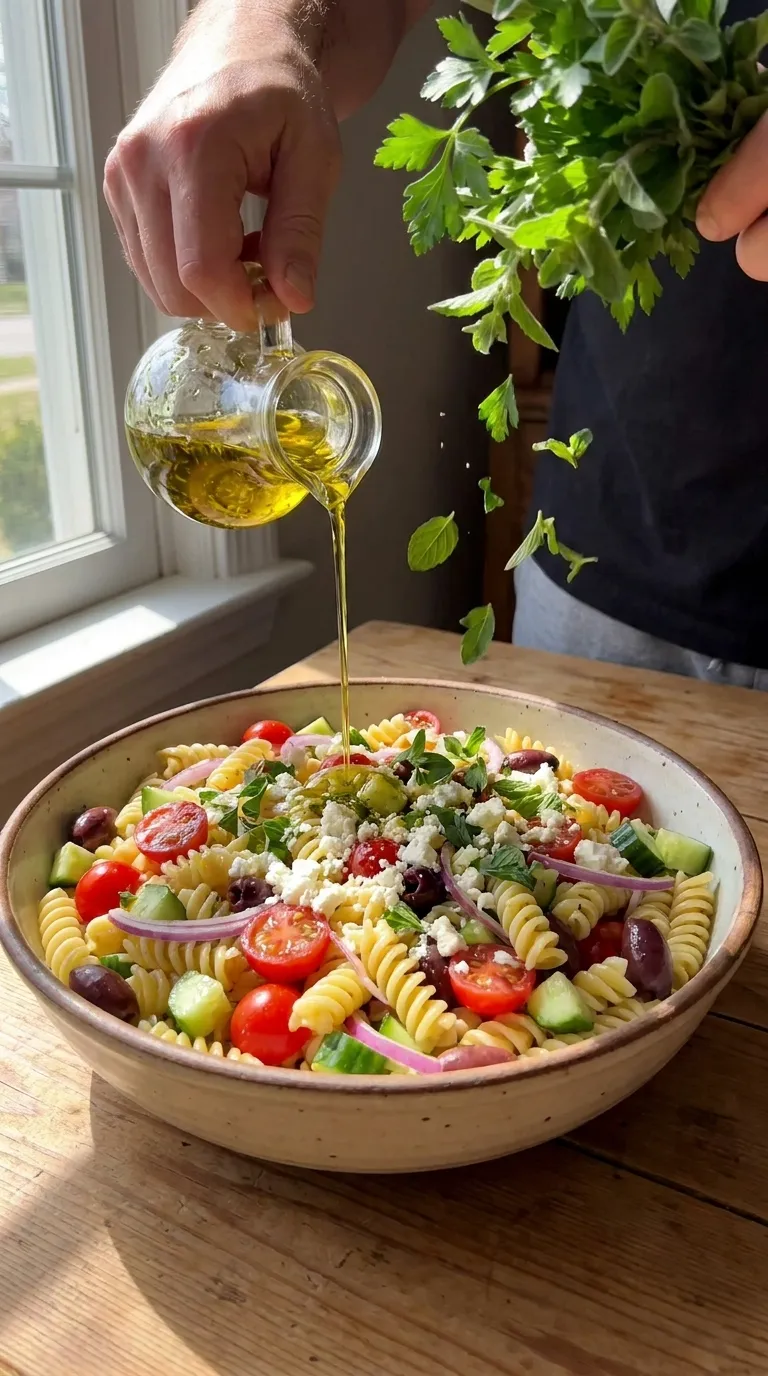 How to Make Mediterranean Pasta Salad