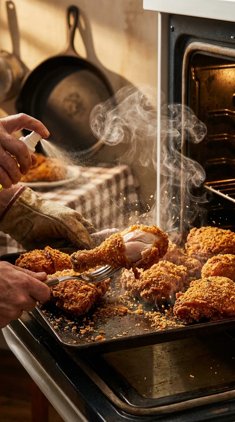 OVEN FRIED CHICKEN CRISPY SECRET REVEALED 3 How to Make Oven Fried Chicken