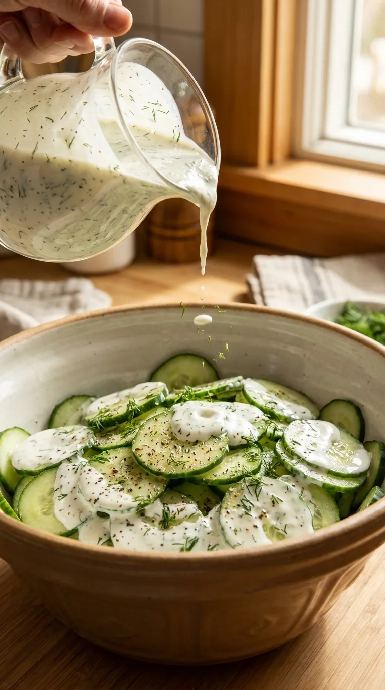 How to Make Polish Cucumber Salad with Dill