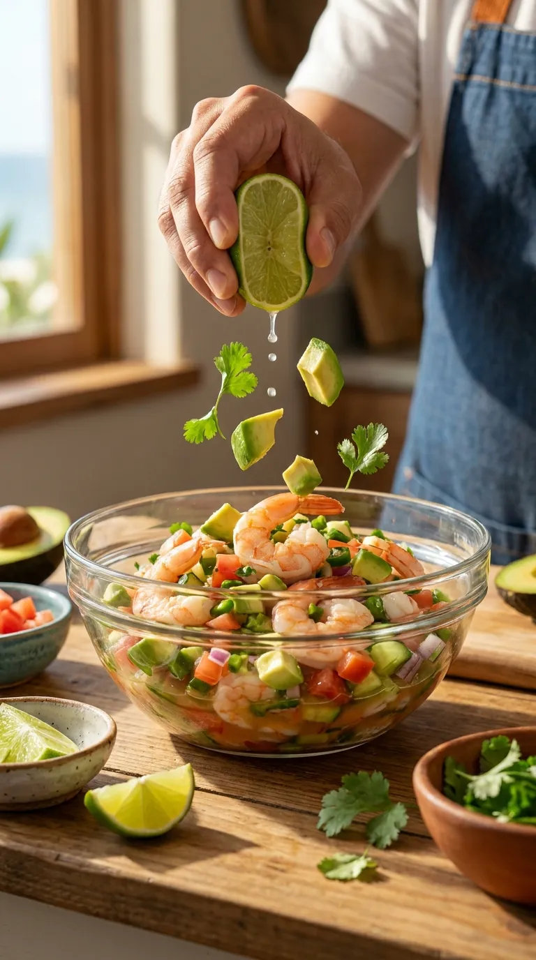 How to Make Shrimp Ceviche With Avocado