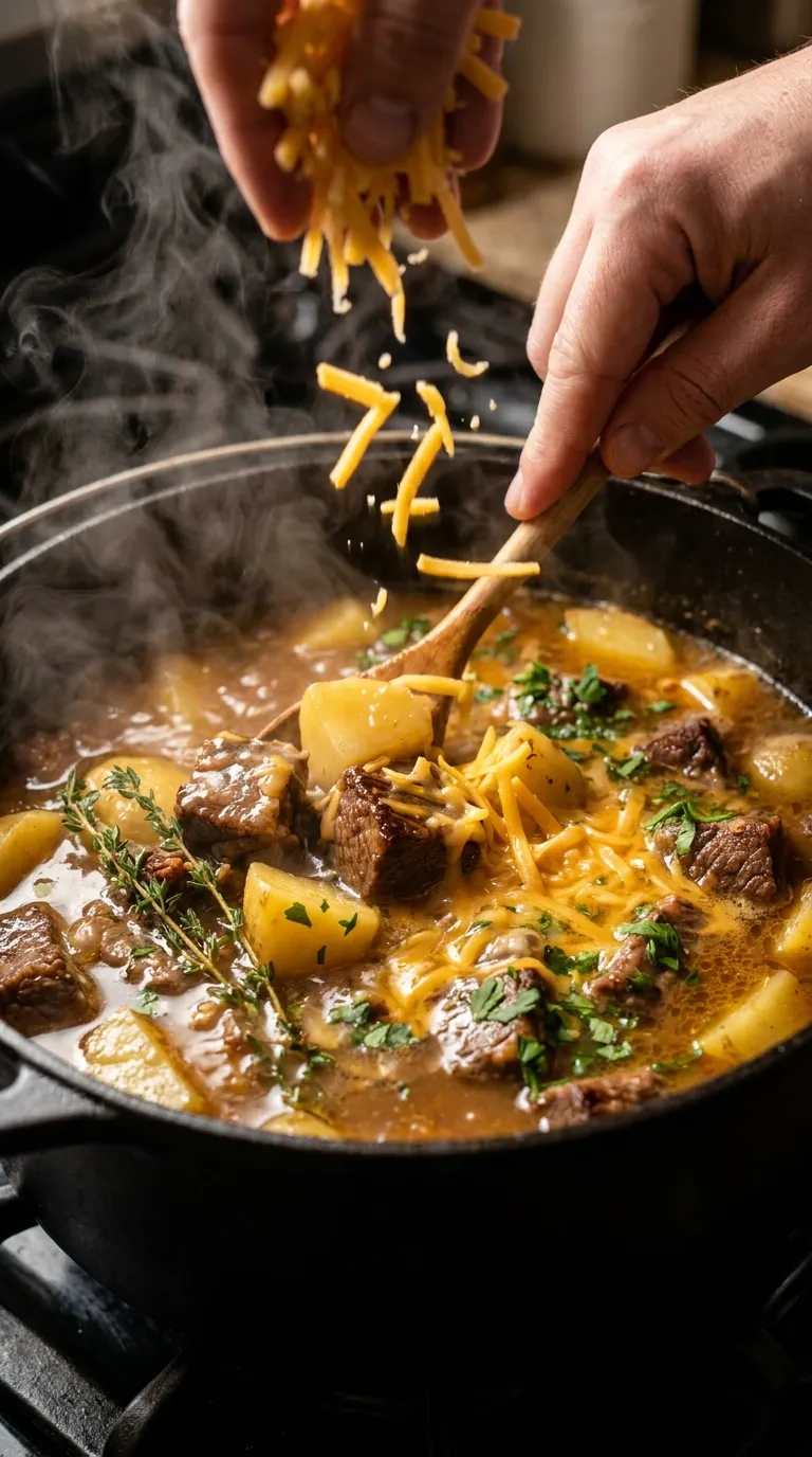 How to Make Slow Cooker Beef & Potato Casserole